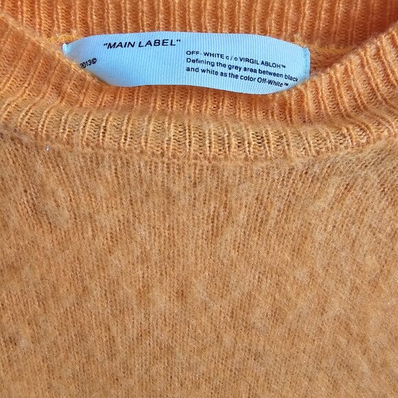 Off White Orange Mohair Sweater (Original $1195) - Picture 8 of 9